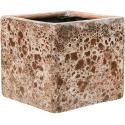 Lava Relic Pink Cube bloempot binnen 20x20x20 cm