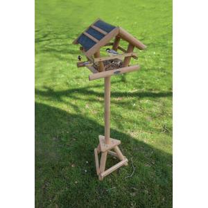 VOSS.garden vogelvoederhuis Pellworm, voederhuis met rieten dak, ovaal 45 x 60 cm