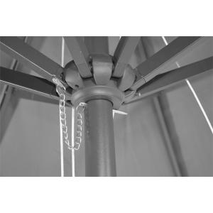 Stokparasol Virgo 400 cm grijs