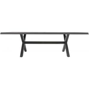 Castilla Negro tuintafel 243x103x73 cm industrieel