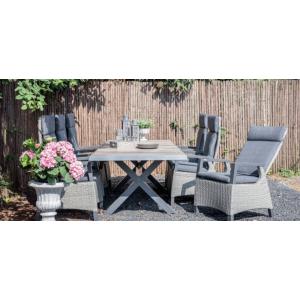 Castilla Negro tuintafel 243x103x73 cm industrieel