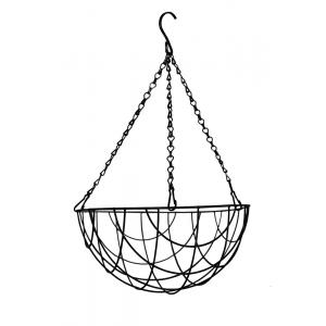 Hanging basket zwart gecoat Ø 25 cm