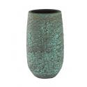 Hoge pot evi antiq bronze bloempot binnen 17 cm