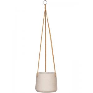 Rough Eco-line hangende bloempot L 20x17 cm Patt lichtgrijs