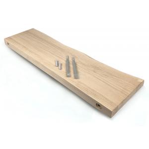 Zwevende wandplank eiken boomstam 100 x 15 cm