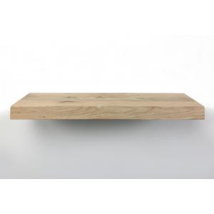 Zwevende wandplank eiken boomstam 100 x 15 cm