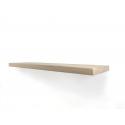 Zwevende wandplank eiken recht 100 x 25 cm