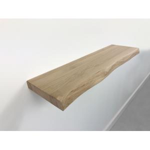 Zwevende wandplank eiken boomstam 150 x 20 cm