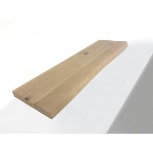 Zwevende wandplank eiken boomstam 140 x 30 cm