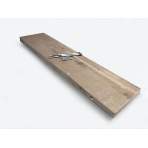 Zwevende wandplank gebruikt steigerhout 90 x 20 cm