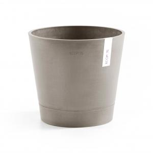 Ecopots Venice kunststof bloempot Taupe - Ø 27,7 cm