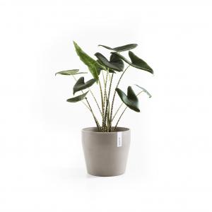 Ecopots Sankara kunststof bloempot Taupe - Ø 37,1 cm