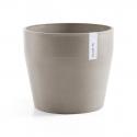 Ecopots Sankara kunststof bloempot Taupe - Ø 37,1 cm