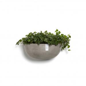 Ecopots Sofia Wall kunststof bloempot Taupe - Ø 40,5 cm