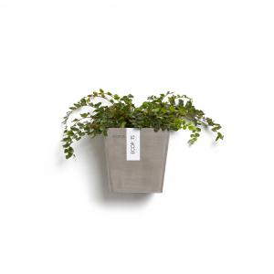 Ecopots Manhattan Wall kunststof bloempot Taupe - Ø 13,4 cm