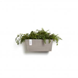 Ecopots Manhattan Wall kunststof bloempot Taupe - Ø 33,4 cm