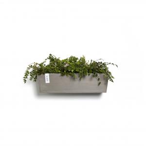 Ecopots Manhattan Wall kunststof bloempot Taupe - Ø 53,4 cm