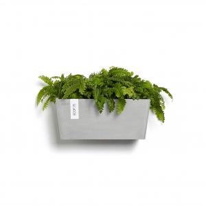 Ecopots Manhattan Wall kunststof bloempot Wit - Ø 33,4 cm