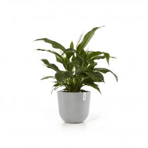 Ecopots Oslo met waterreservoir kunststof bloempot Wit/Grijs - Ø 42,8 cm