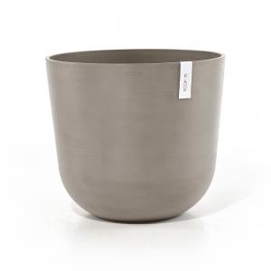 Ecopots Oslo kunststof bloempot Taupe - Ø 52,5 cm