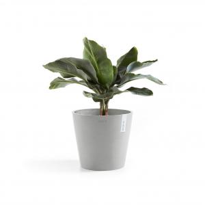 Ecopots Amsterdam kunststof bloempot Grijs/Wit - Ø 36,6 cm