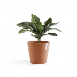 Ecopots Amsterdam kunststof bloempot Terracotta - Ø 27,3 cm