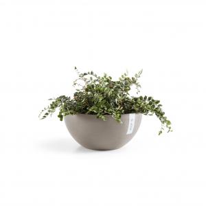 Ecopots Brussels kunststof bloempot Taupe - Ø 28 cm