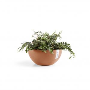 Ecopots Brussels kunststof bloempot Terracotta - Ø 28 cm