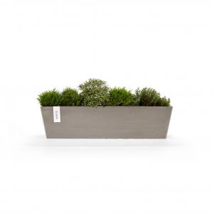 Ecopots Bruges kunststof bloempot Taupe - Ø 78 cm