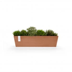 Ecopots Bruges kunststof bloempot Terracotta - Ø 78 cm