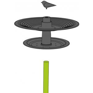 Finch Vogelbad ø 32 cm - olijfgroen