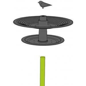Finch Vogelbad ø 32 cm - taupe