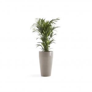 Ecopots Sankara High kunststof bloempot Taupe - Ø 42,5 cm