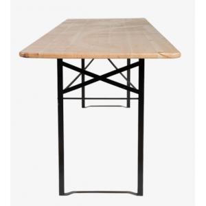 Inklapbare houten tafel H 75,5 x 220 x 70 cm