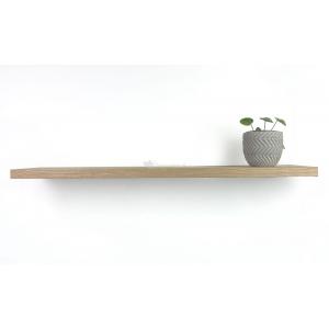 Rustiek eiken zwevende wandplank 25mm massief recht 100 x 19 cm