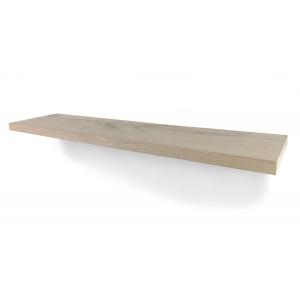 Rustiek eiken zwevende wandplank 25mm massief recht 150 x 19 cm