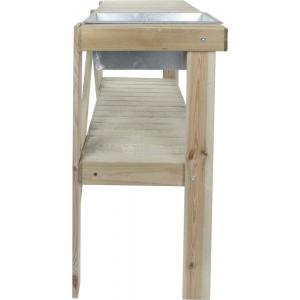 Express oppottafel met zinken bak 122x46x52 cm