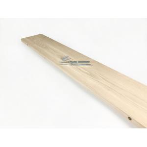 Zwevende wandplank eiken recht 120 x 20 cm - 25 mm