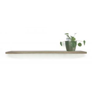 Zwevende wandplank eiken recht 120 x 20 cm - 25 mm