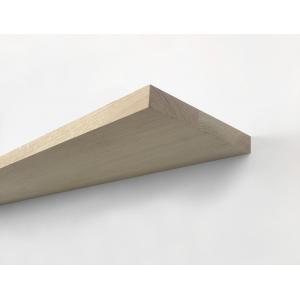 Zwevende wandplank eiken recht 120 x 20 cm - 25 mm