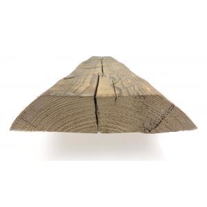 Halfronde Barnwood balk 100 x 24 cm