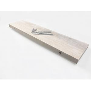 Zwevende wandplank eiken recht natuurlijk wit 30 x 15 cm