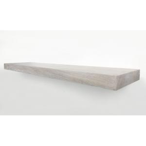 Zwevende wandplank eiken recht natuurlijk wit 50 x 20 cm