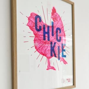 Poster leuke quote A3 chickie