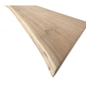 Zwevende wandplank acacia boomstam 100 x 20 cm