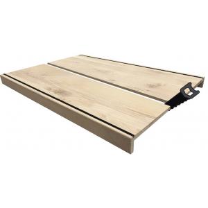 Eiken overzettreden met anti-slip voor traprenovatie 100 x 65 cm