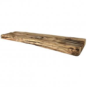 Zwevende rustiek eiken spoorweg wandplank 100 x 20 cm