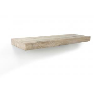 Zwevende wandplank eiken recht 140 x 20 cm