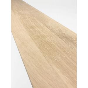 Massief eiken houten paneel 200 x 40 x 2,5 cm