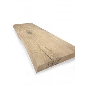 Oud eiken plank massief boomstam 120 x 30 cm